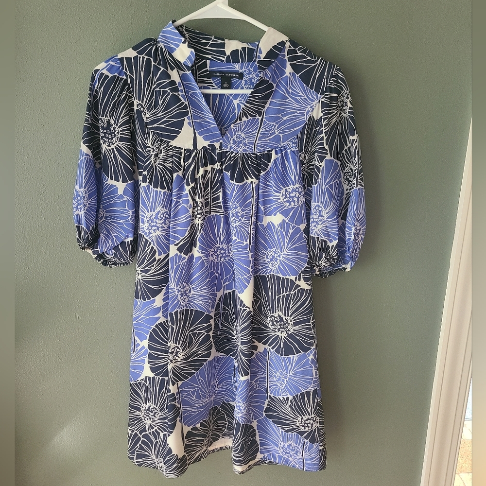 Banana Republic Floral Tunic Dress, Size Small